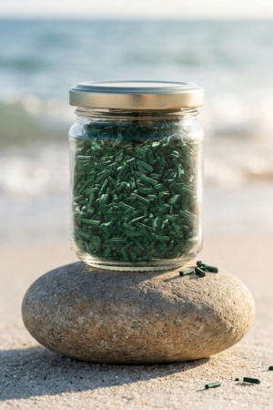 Spiruline bio de Bretagne crue en paillettes